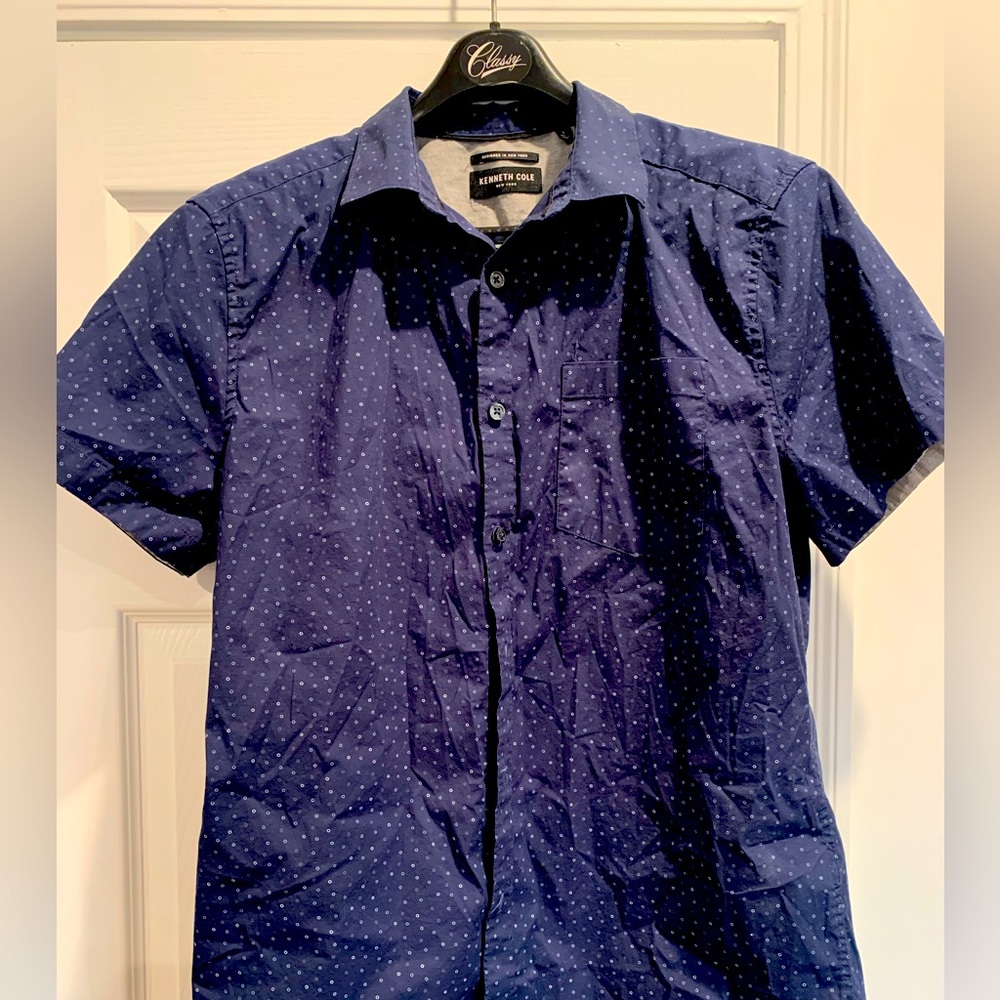 Kenneth Cole Short Sleeve Button Up Shirt